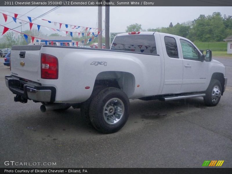 Summit White / Ebony 2011 Chevrolet Silverado 3500HD LTZ Extended Cab 4x4 Dually