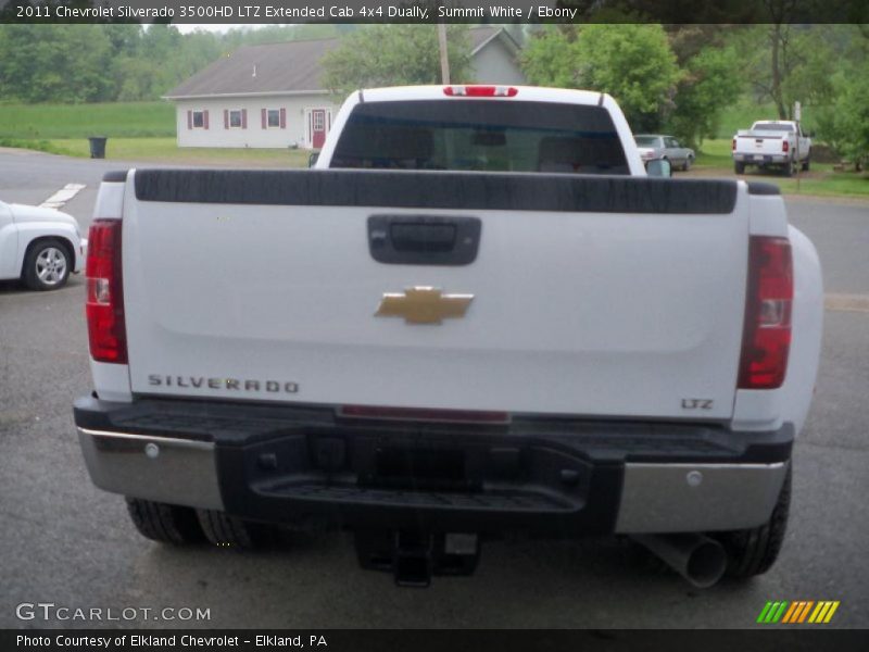 Summit White / Ebony 2011 Chevrolet Silverado 3500HD LTZ Extended Cab 4x4 Dually