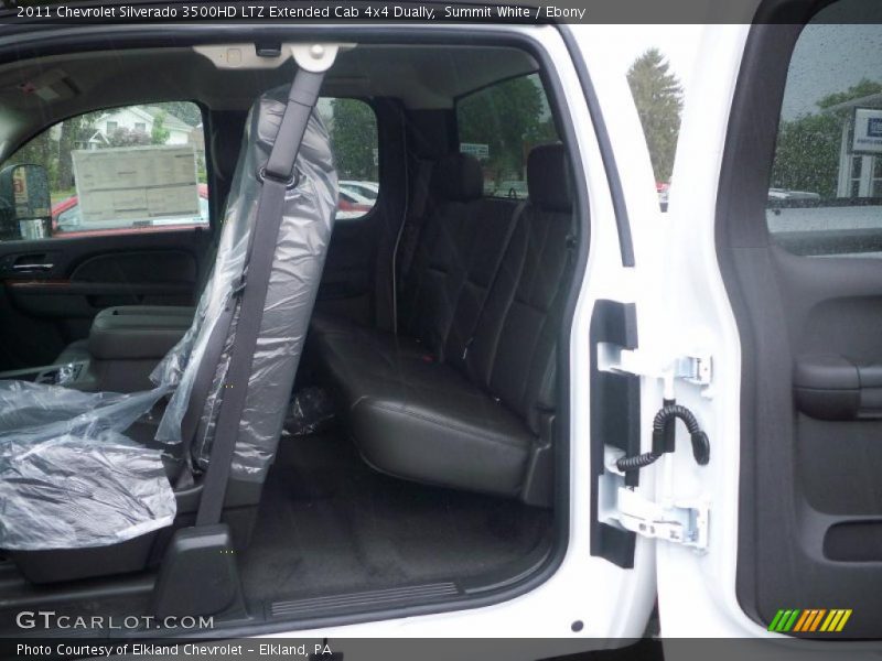 Summit White / Ebony 2011 Chevrolet Silverado 3500HD LTZ Extended Cab 4x4 Dually