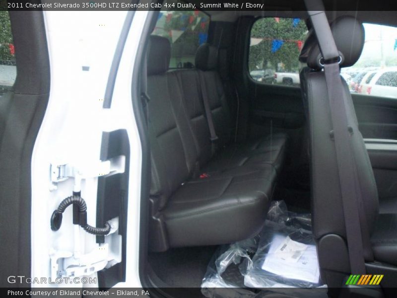 Summit White / Ebony 2011 Chevrolet Silverado 3500HD LTZ Extended Cab 4x4 Dually