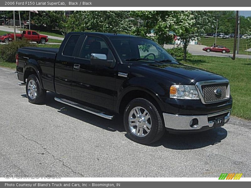Black / Black 2006 Ford F150 Lariat SuperCab