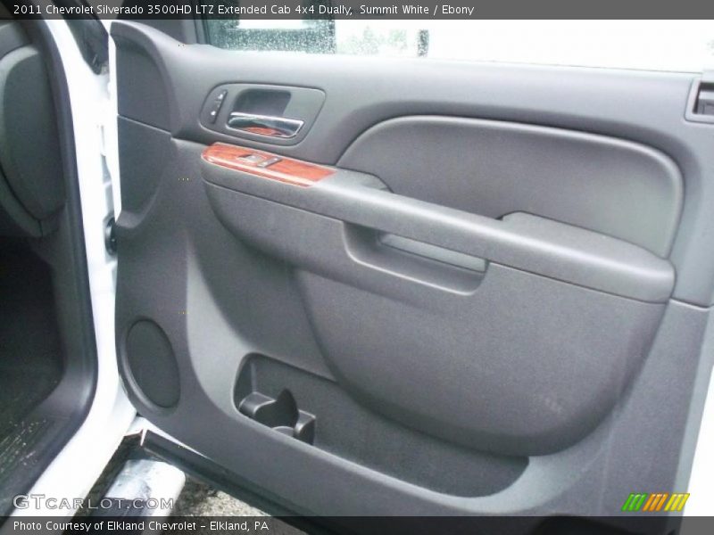 Summit White / Ebony 2011 Chevrolet Silverado 3500HD LTZ Extended Cab 4x4 Dually