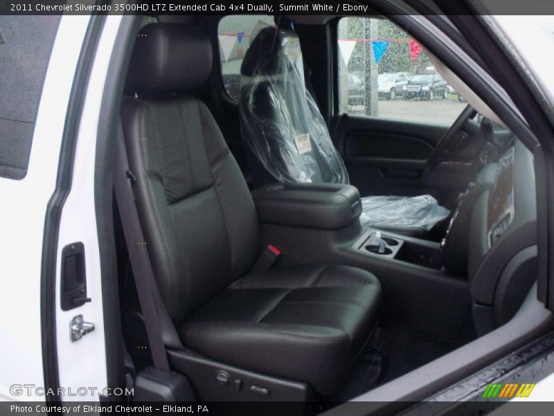 Summit White / Ebony 2011 Chevrolet Silverado 3500HD LTZ Extended Cab 4x4 Dually