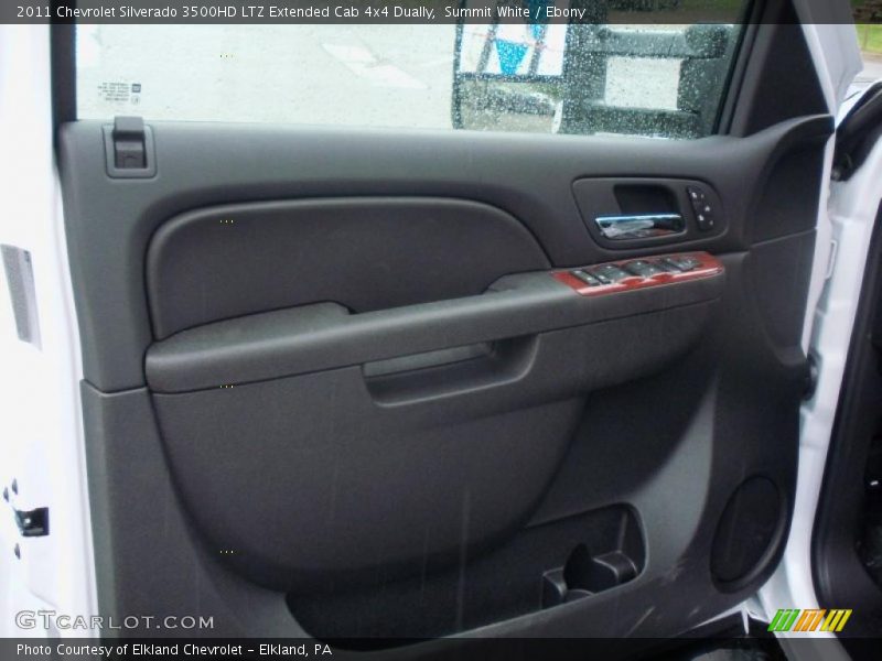 Summit White / Ebony 2011 Chevrolet Silverado 3500HD LTZ Extended Cab 4x4 Dually