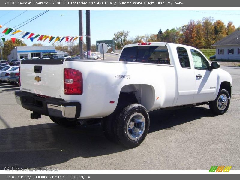 Summit White / Light Titanium/Ebony 2008 Chevrolet Silverado 3500HD LT Extended Cab 4x4 Dually