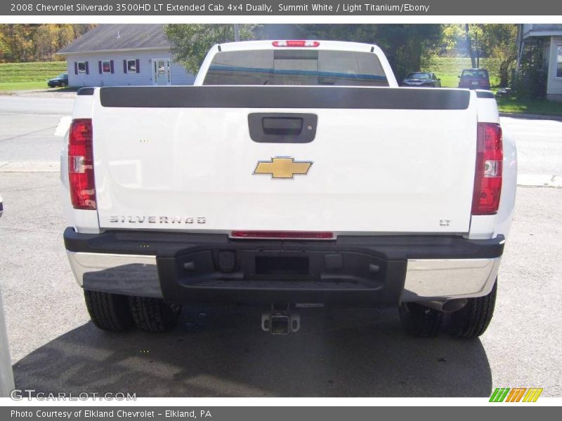 Summit White / Light Titanium/Ebony 2008 Chevrolet Silverado 3500HD LT Extended Cab 4x4 Dually