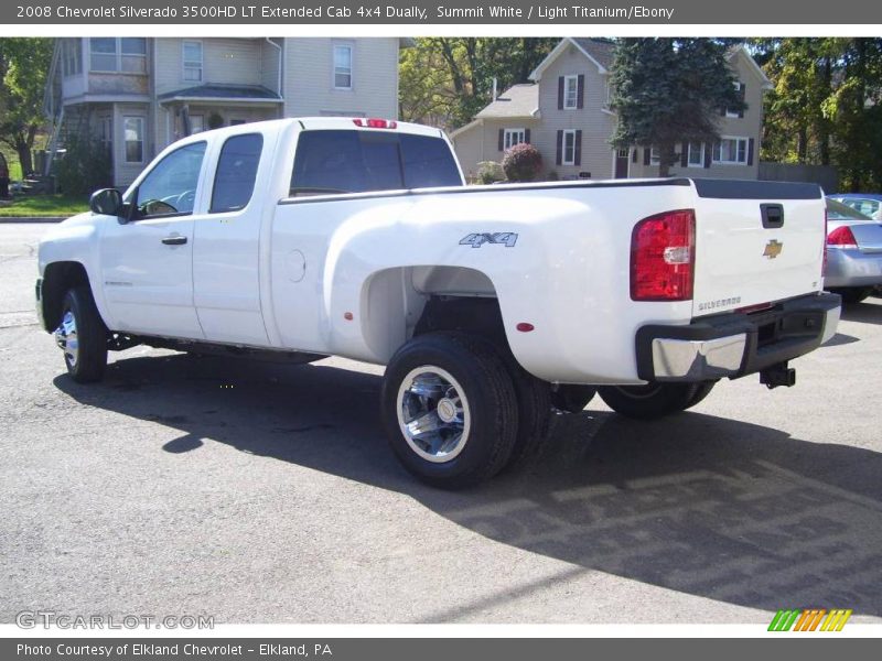 Summit White / Light Titanium/Ebony 2008 Chevrolet Silverado 3500HD LT Extended Cab 4x4 Dually