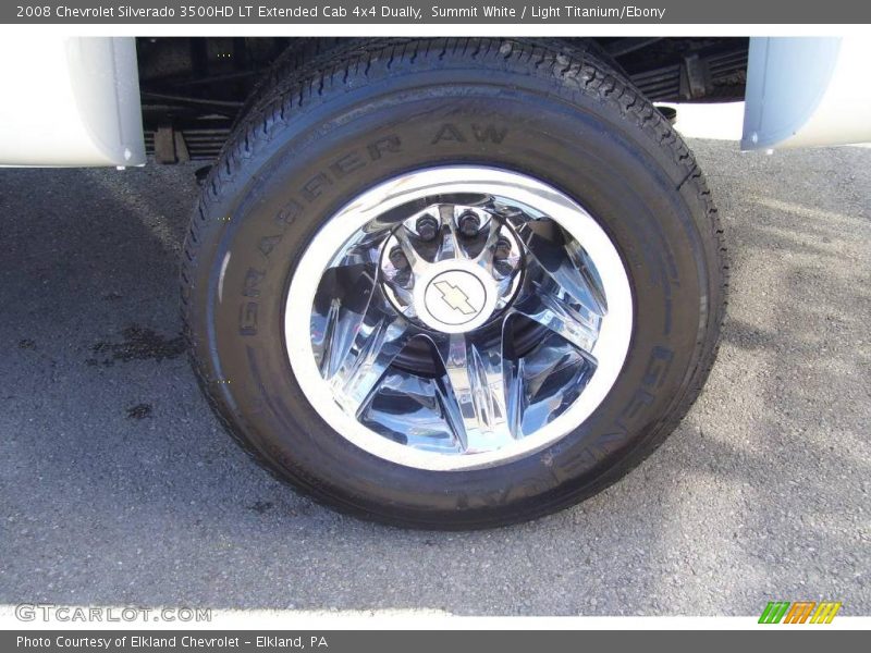 Summit White / Light Titanium/Ebony 2008 Chevrolet Silverado 3500HD LT Extended Cab 4x4 Dually
