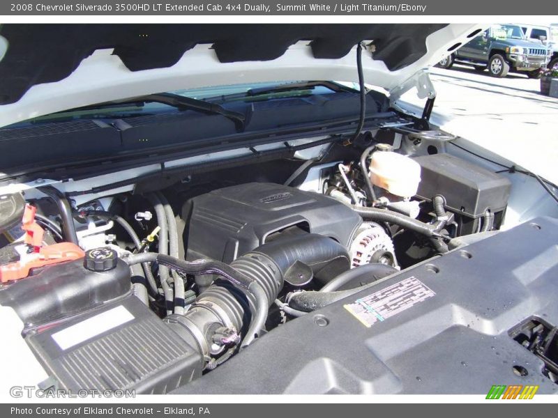 Summit White / Light Titanium/Ebony 2008 Chevrolet Silverado 3500HD LT Extended Cab 4x4 Dually