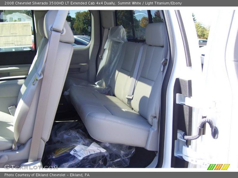 Summit White / Light Titanium/Ebony 2008 Chevrolet Silverado 3500HD LT Extended Cab 4x4 Dually
