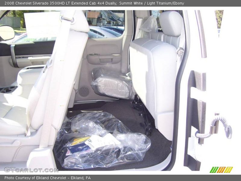 Summit White / Light Titanium/Ebony 2008 Chevrolet Silverado 3500HD LT Extended Cab 4x4 Dually