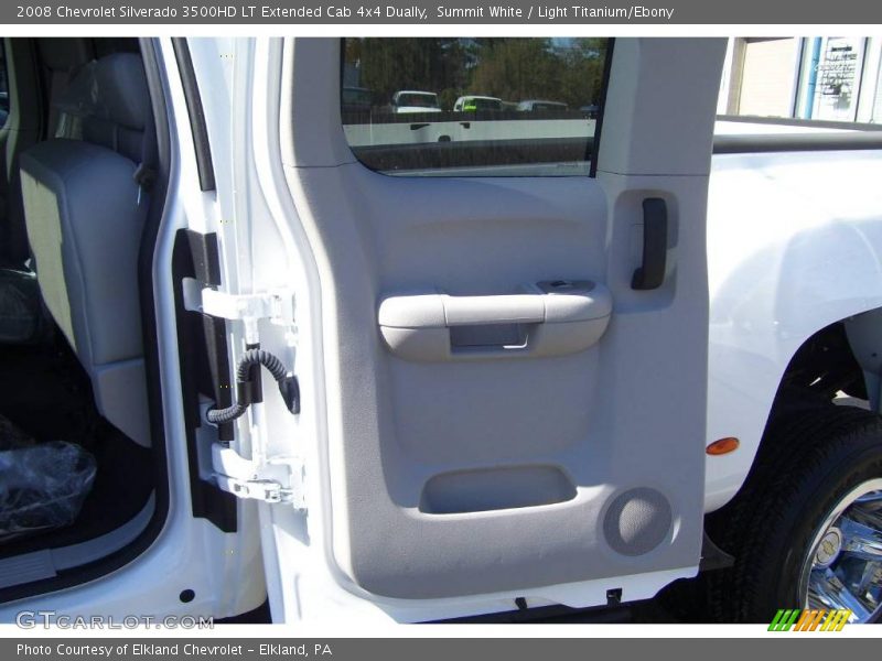 Summit White / Light Titanium/Ebony 2008 Chevrolet Silverado 3500HD LT Extended Cab 4x4 Dually