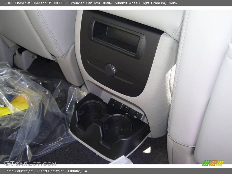 Summit White / Light Titanium/Ebony 2008 Chevrolet Silverado 3500HD LT Extended Cab 4x4 Dually