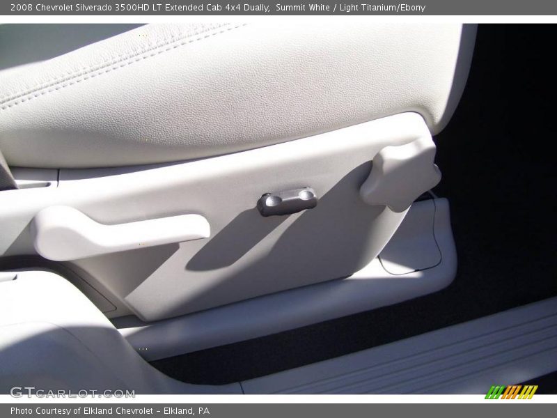 Summit White / Light Titanium/Ebony 2008 Chevrolet Silverado 3500HD LT Extended Cab 4x4 Dually