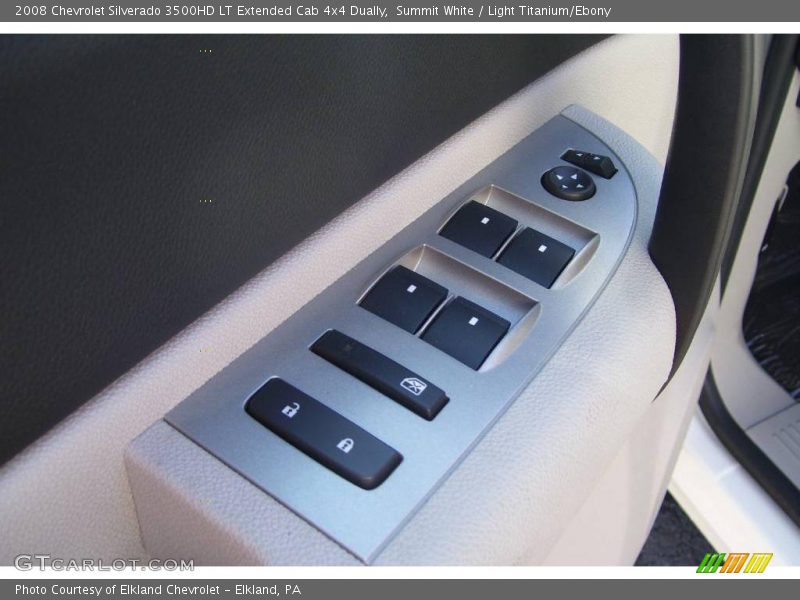 Summit White / Light Titanium/Ebony 2008 Chevrolet Silverado 3500HD LT Extended Cab 4x4 Dually