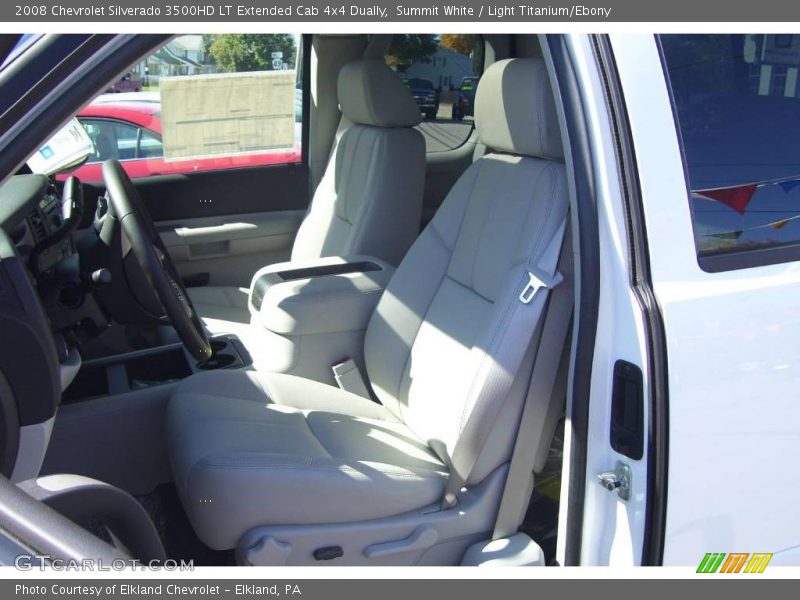 Summit White / Light Titanium/Ebony 2008 Chevrolet Silverado 3500HD LT Extended Cab 4x4 Dually