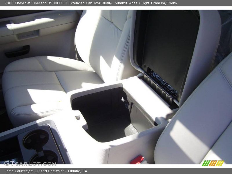 Summit White / Light Titanium/Ebony 2008 Chevrolet Silverado 3500HD LT Extended Cab 4x4 Dually