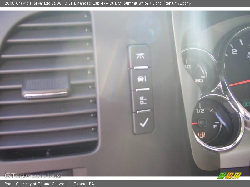Summit White / Light Titanium/Ebony 2008 Chevrolet Silverado 3500HD LT Extended Cab 4x4 Dually