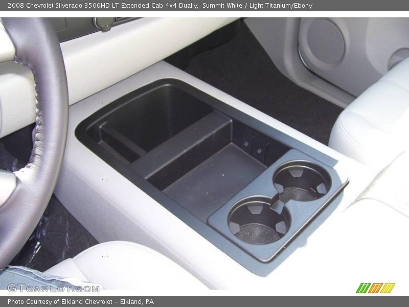 Summit White / Light Titanium/Ebony 2008 Chevrolet Silverado 3500HD LT Extended Cab 4x4 Dually
