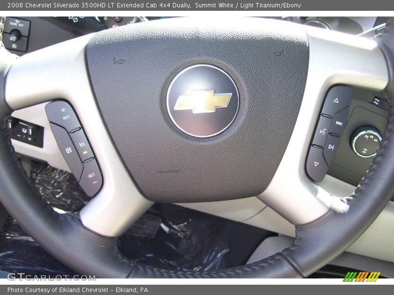 Summit White / Light Titanium/Ebony 2008 Chevrolet Silverado 3500HD LT Extended Cab 4x4 Dually