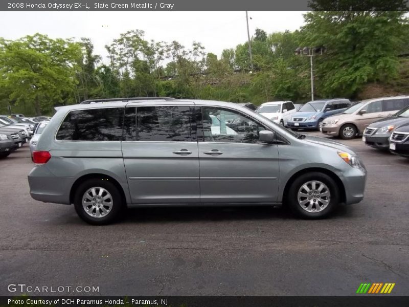 Slate Green Metallic / Gray 2008 Honda Odyssey EX-L
