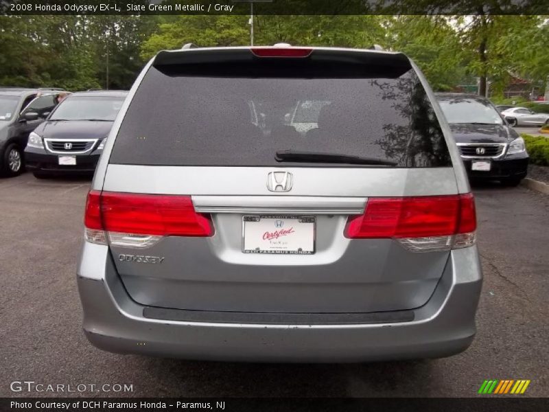 Slate Green Metallic / Gray 2008 Honda Odyssey EX-L