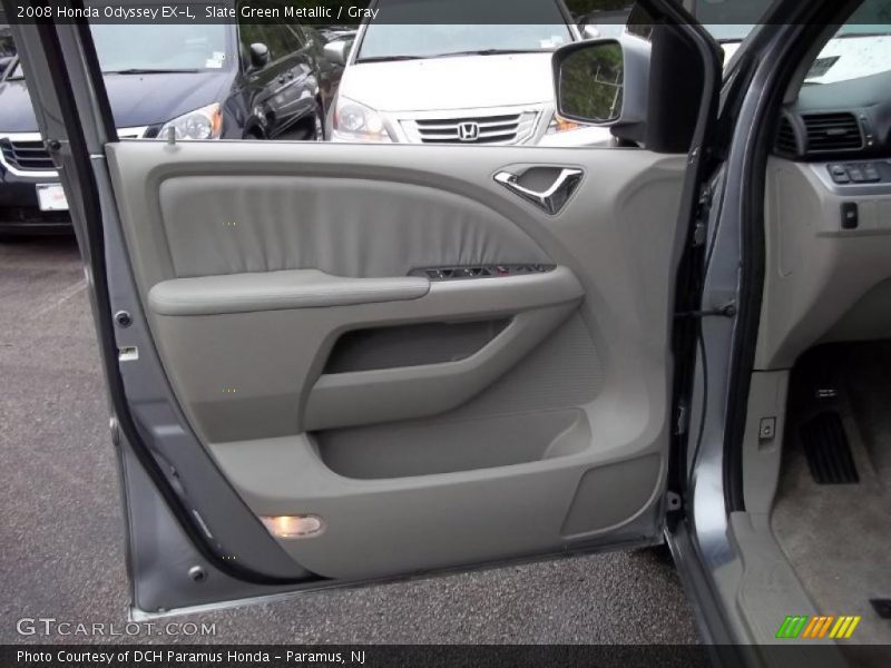 Slate Green Metallic / Gray 2008 Honda Odyssey EX-L