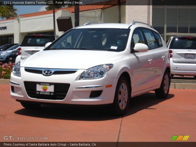 Polar White / Beige 2011 Hyundai Elantra Touring GLS