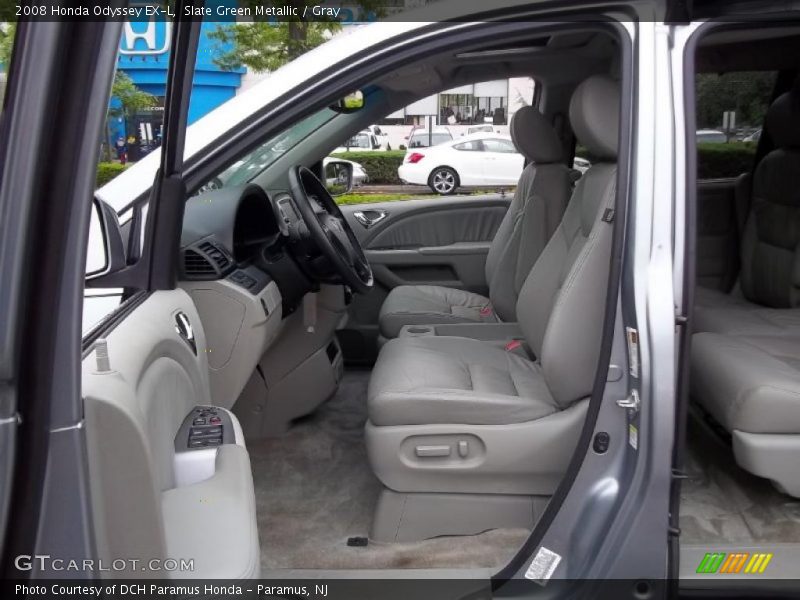 Slate Green Metallic / Gray 2008 Honda Odyssey EX-L