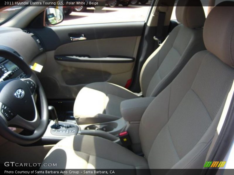 Polar White / Beige 2011 Hyundai Elantra Touring GLS
