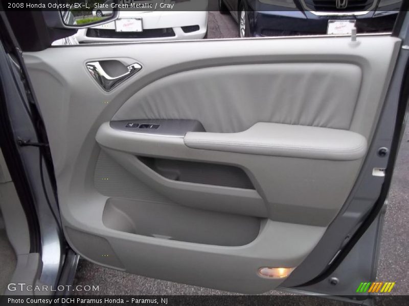 Slate Green Metallic / Gray 2008 Honda Odyssey EX-L