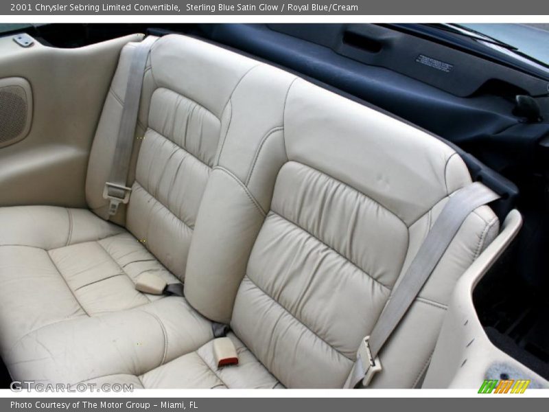  2001 Sebring Limited Convertible Royal Blue/Cream Interior
