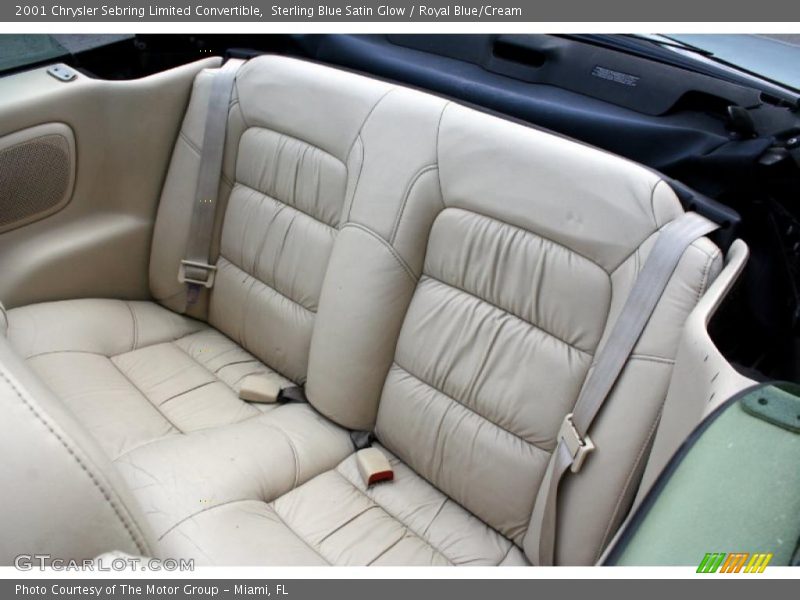  2001 Sebring Limited Convertible Royal Blue/Cream Interior