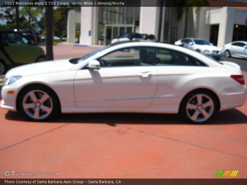 Arctic White / Almond/Mocha 2011 Mercedes-Benz E 550 Coupe