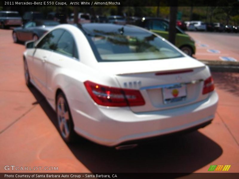 Arctic White / Almond/Mocha 2011 Mercedes-Benz E 550 Coupe