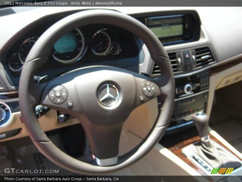 Arctic White / Almond/Mocha 2011 Mercedes-Benz E 550 Coupe