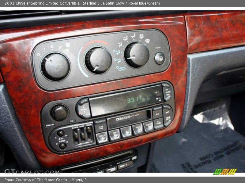 Controls of 2001 Sebring Limited Convertible