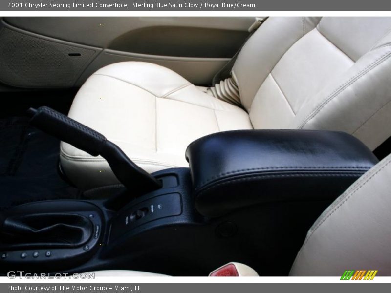 Sterling Blue Satin Glow / Royal Blue/Cream 2001 Chrysler Sebring Limited Convertible