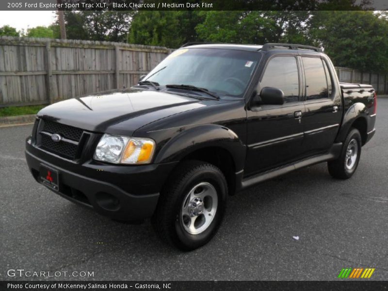 Black Clearcoat / Medium Dark Flint 2005 Ford Explorer Sport Trac XLT