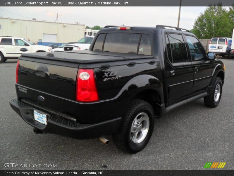 Black Clearcoat / Medium Dark Flint 2005 Ford Explorer Sport Trac XLT