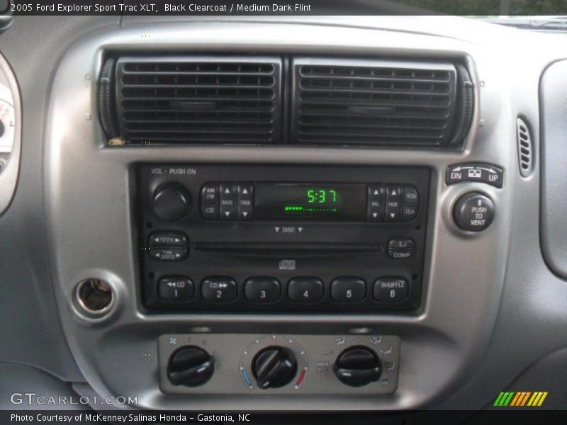 Black Clearcoat / Medium Dark Flint 2005 Ford Explorer Sport Trac XLT