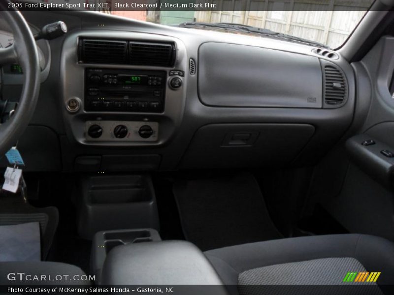 Black Clearcoat / Medium Dark Flint 2005 Ford Explorer Sport Trac XLT