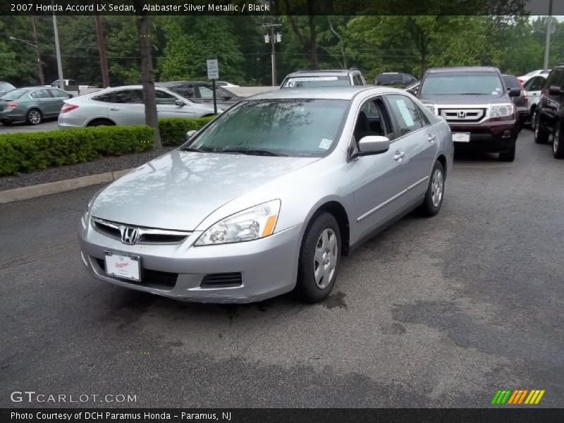 Alabaster Silver Metallic / Black 2007 Honda Accord LX Sedan