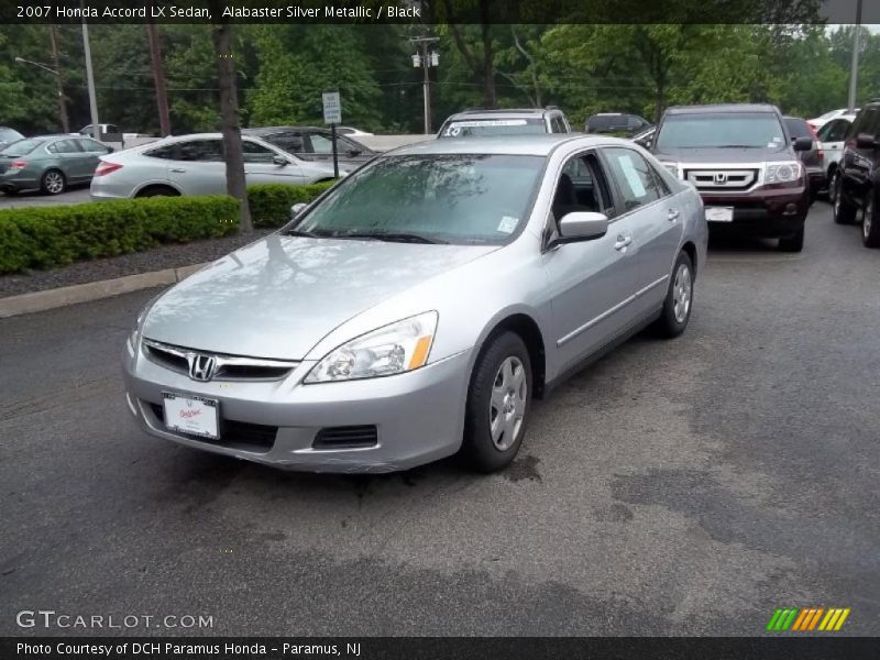 Alabaster Silver Metallic / Black 2007 Honda Accord LX Sedan