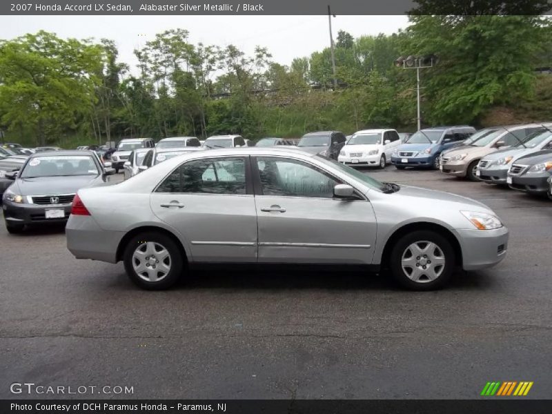 Alabaster Silver Metallic / Black 2007 Honda Accord LX Sedan