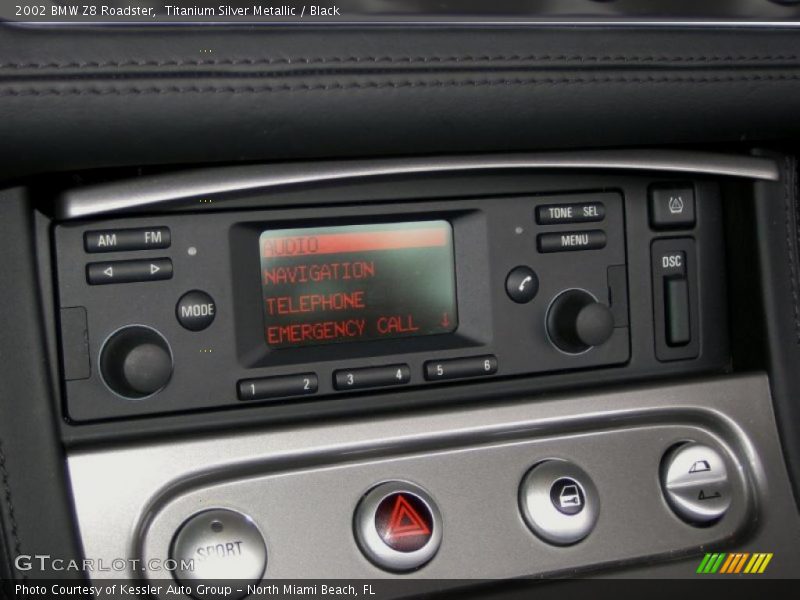 Controls of 2002 Z8 Roadster