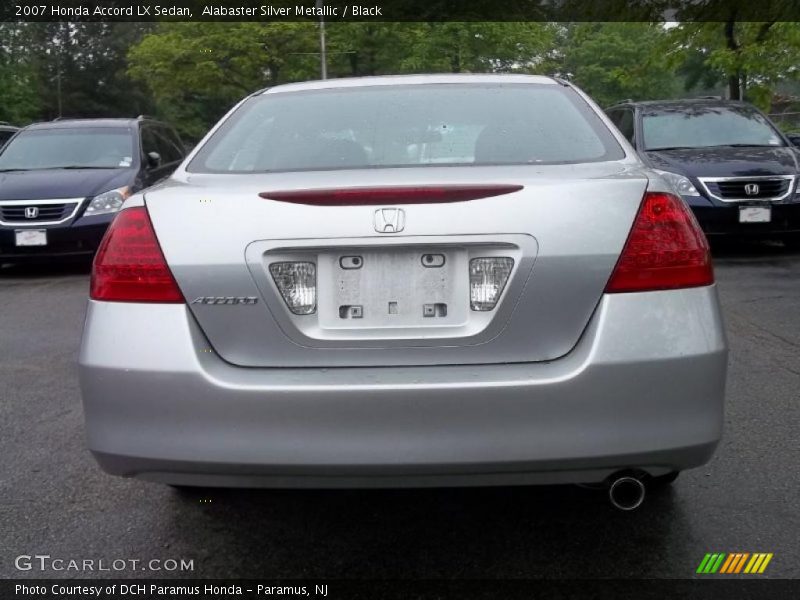 Alabaster Silver Metallic / Black 2007 Honda Accord LX Sedan