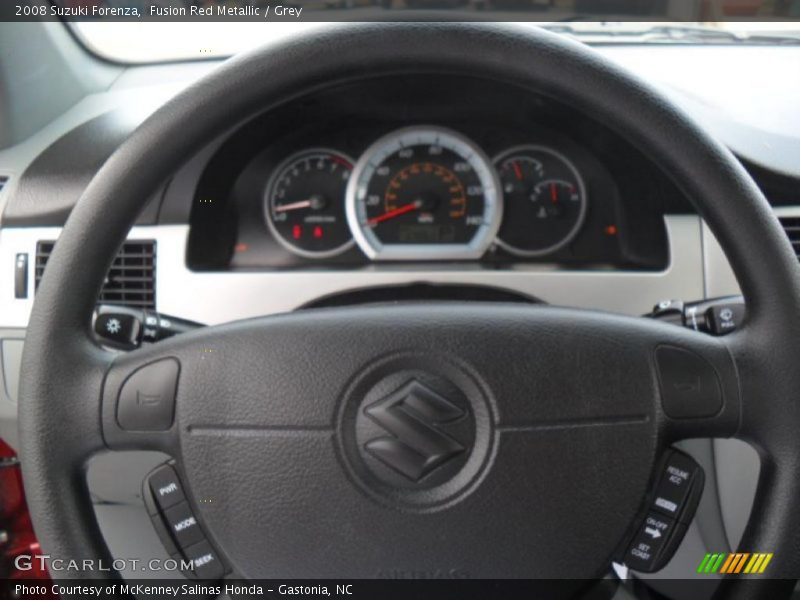 Fusion Red Metallic / Grey 2008 Suzuki Forenza