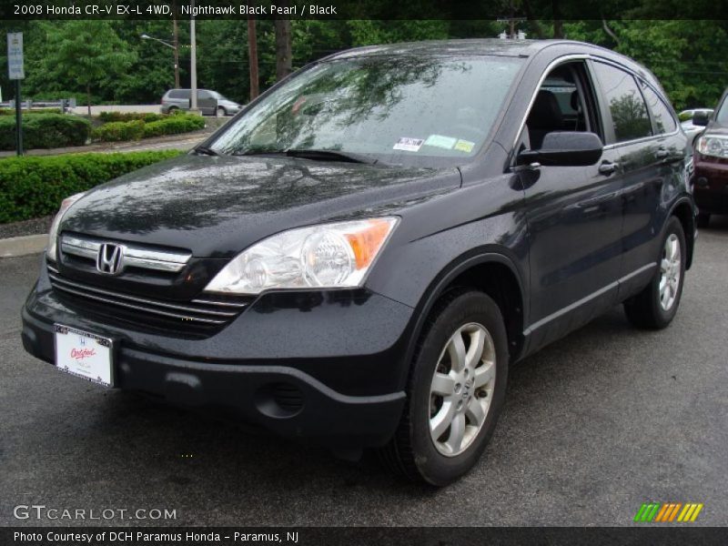 Nighthawk Black Pearl / Black 2008 Honda CR-V EX-L 4WD