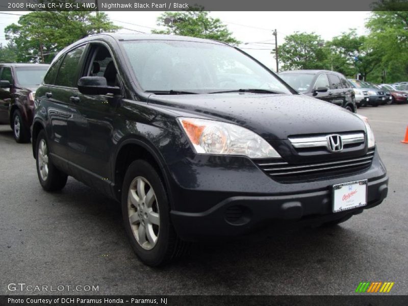 Nighthawk Black Pearl / Black 2008 Honda CR-V EX-L 4WD